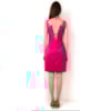 VESTIDO TUBO CETIM GUIPURE - PINK