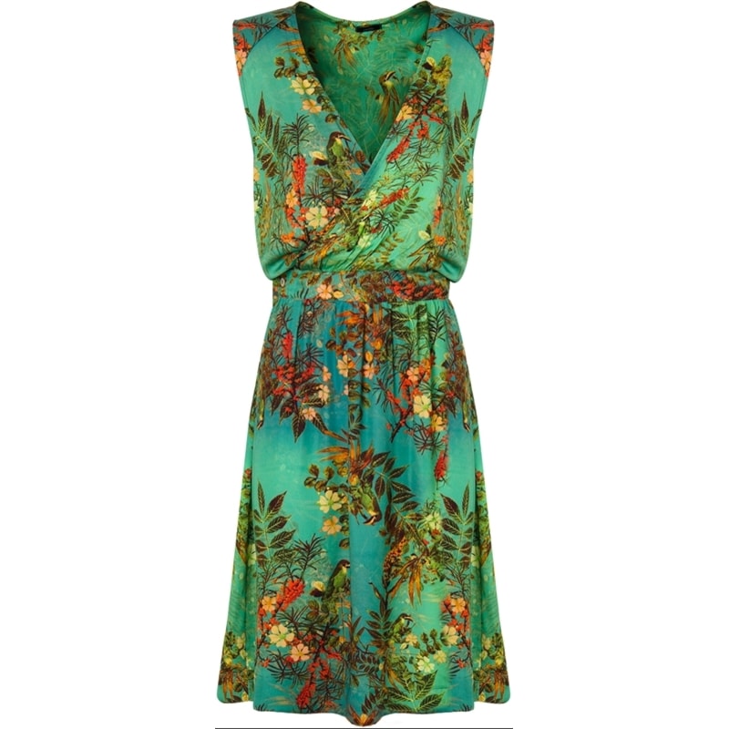 VESTIDO VISCOSE AQUÁRIO - VERDE