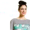 VESTIDO VISCOSE MAGUINHA MIX ESTAMPADO - CHOLET - TURQUESA