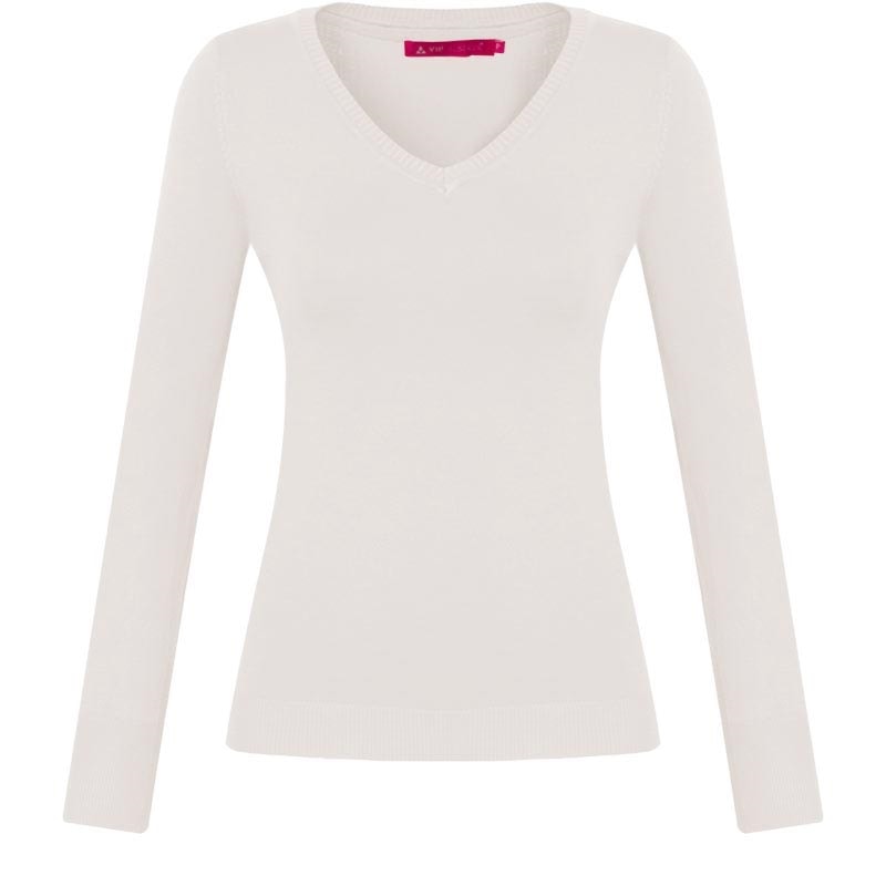 VIP RESERVA - BLUSA TRICOT VISCOSE DECOTE V M/L - OFF WHITE VIP RESERVA - BLUSA TRICOT VISCOSE DECOTE V M/L - OFF WHITE