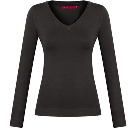 VIP RESERVA - BLUSA TRICOT VISCOSE DECOTE V M/L - PRETO