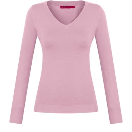 VIP RESERVA - BLUSA TRICOT VISCOSE DECOTE V M/L - ROSÊ VIP RESERVA - BLUSA TRICOT VISCOSE DECOTE V M/L - ROSÊ