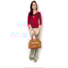 VIP RESERVA - BLUSA TRICOT VISCOSE DECOTE V M/L - VERMELHO