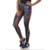 WALK TRENDY - CALÇA LEGGING ESTAMPA LIGHT CITY - PRETO
