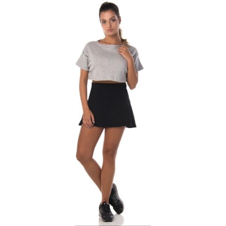 WALK TRENDY - SAIA MOLETINHO PREGAS - PRETO