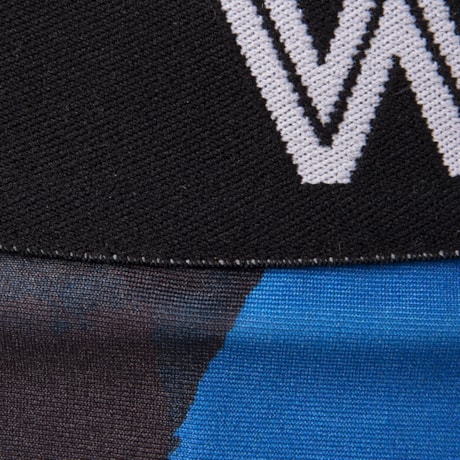 WALK TRENDY - SHORT SAIA ESTAMPADO COM ELÁSTICO - AZUL