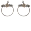 ZAVVADINACK BRINCO ARGOLA COM PEDRAS - PRATA